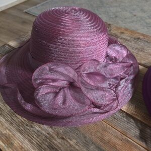 Women's Kentucky Derby Church Dress Hat Wide Brim Leaf Flower Bridal Shower Hat